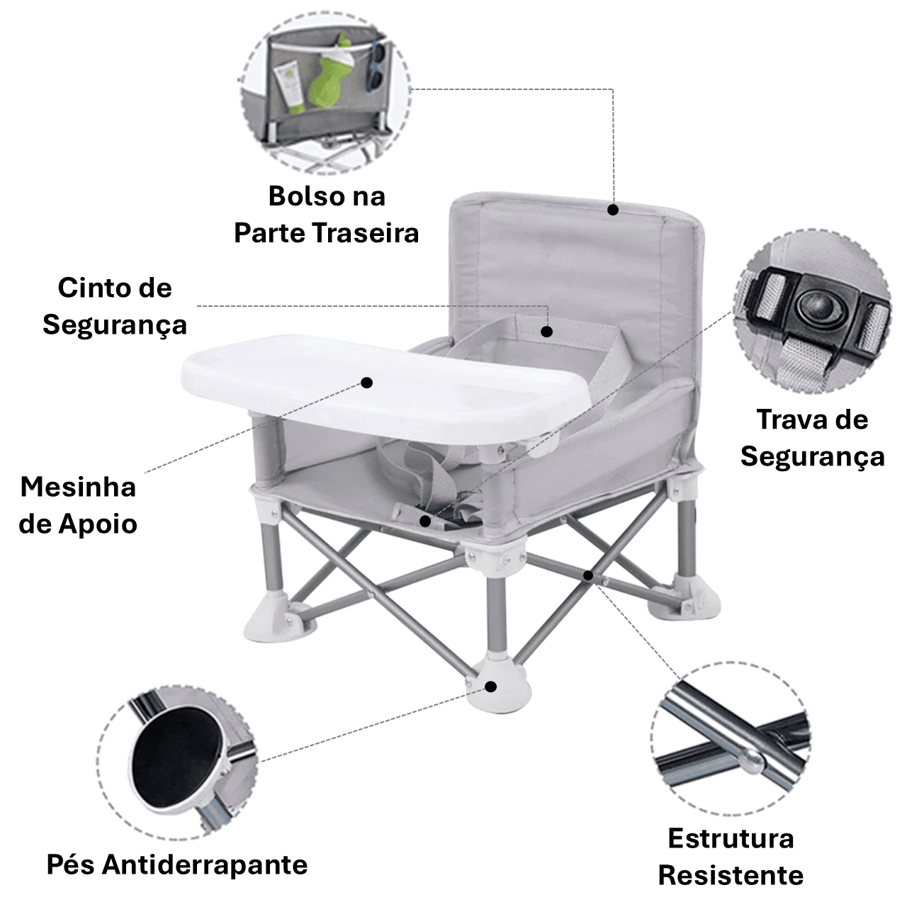 VerãoConforto® - Cadeirão Infantil