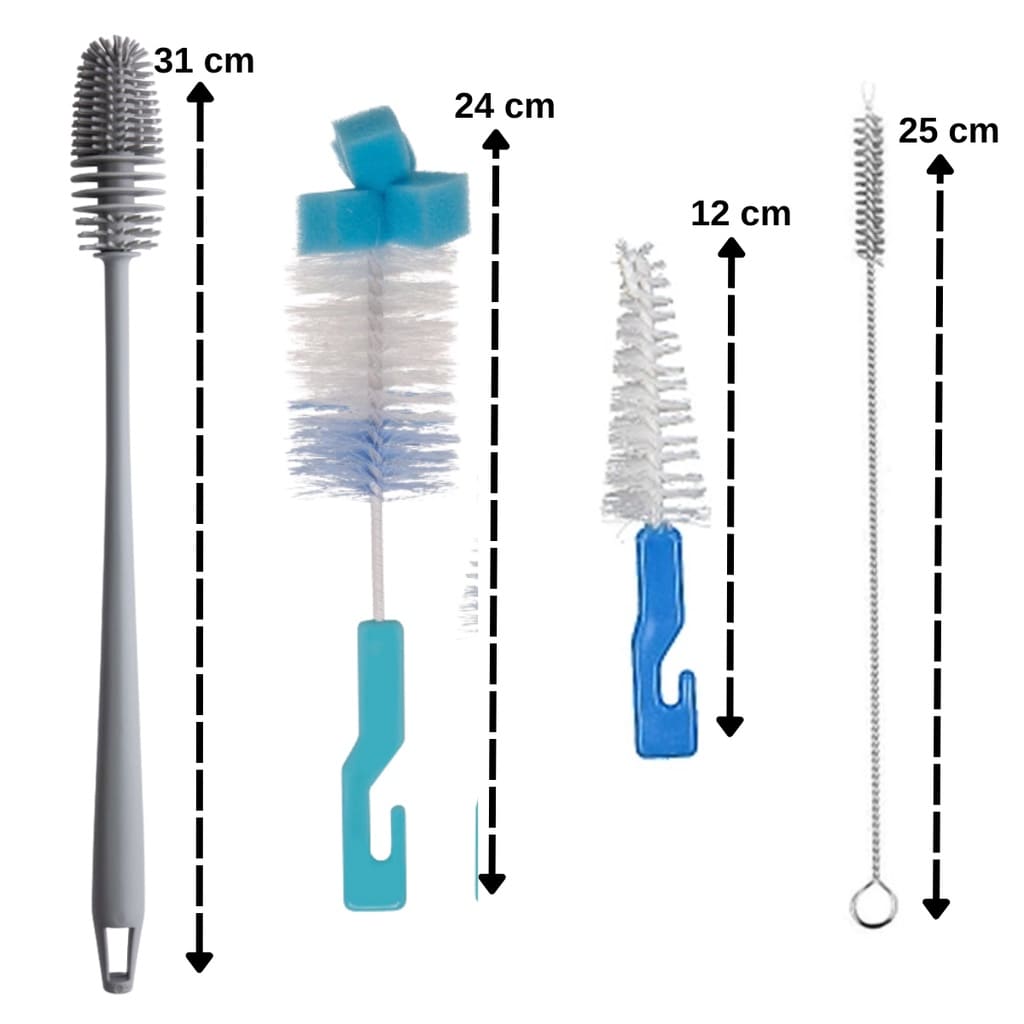 Escovas de Lavar Mamadeiras - [4 PEÇAS]